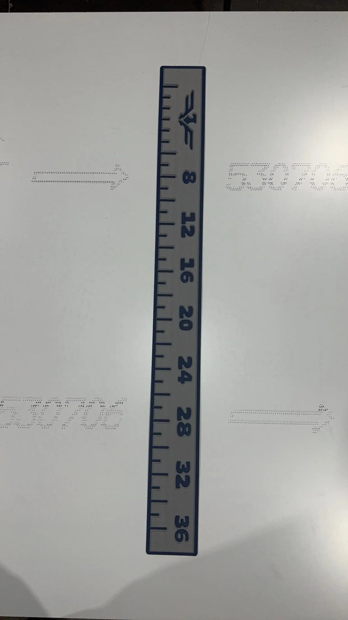 fish measuring tape sticker eva foam gatorstep
