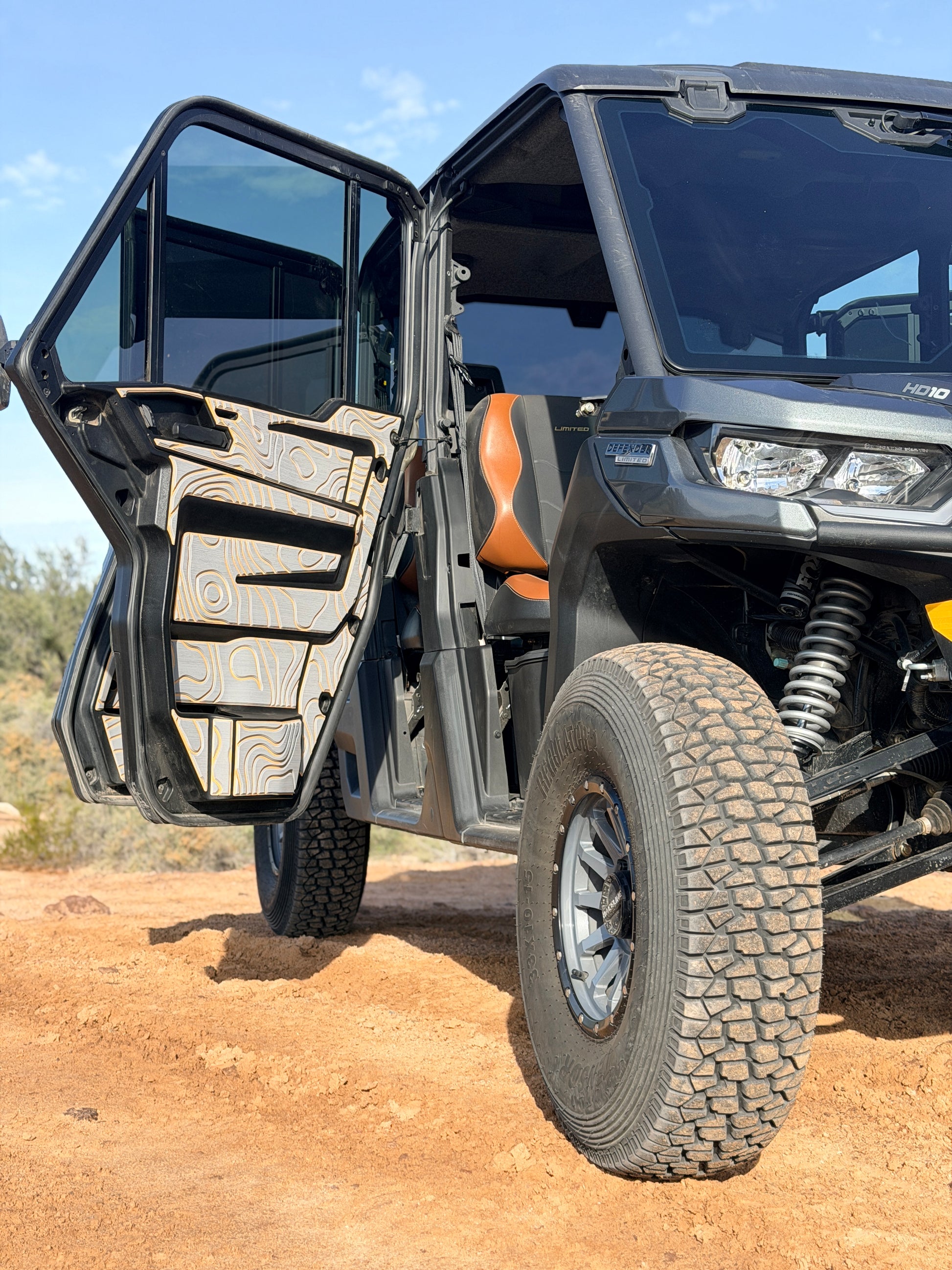 tricked out can am defender with eva foam liner door kit