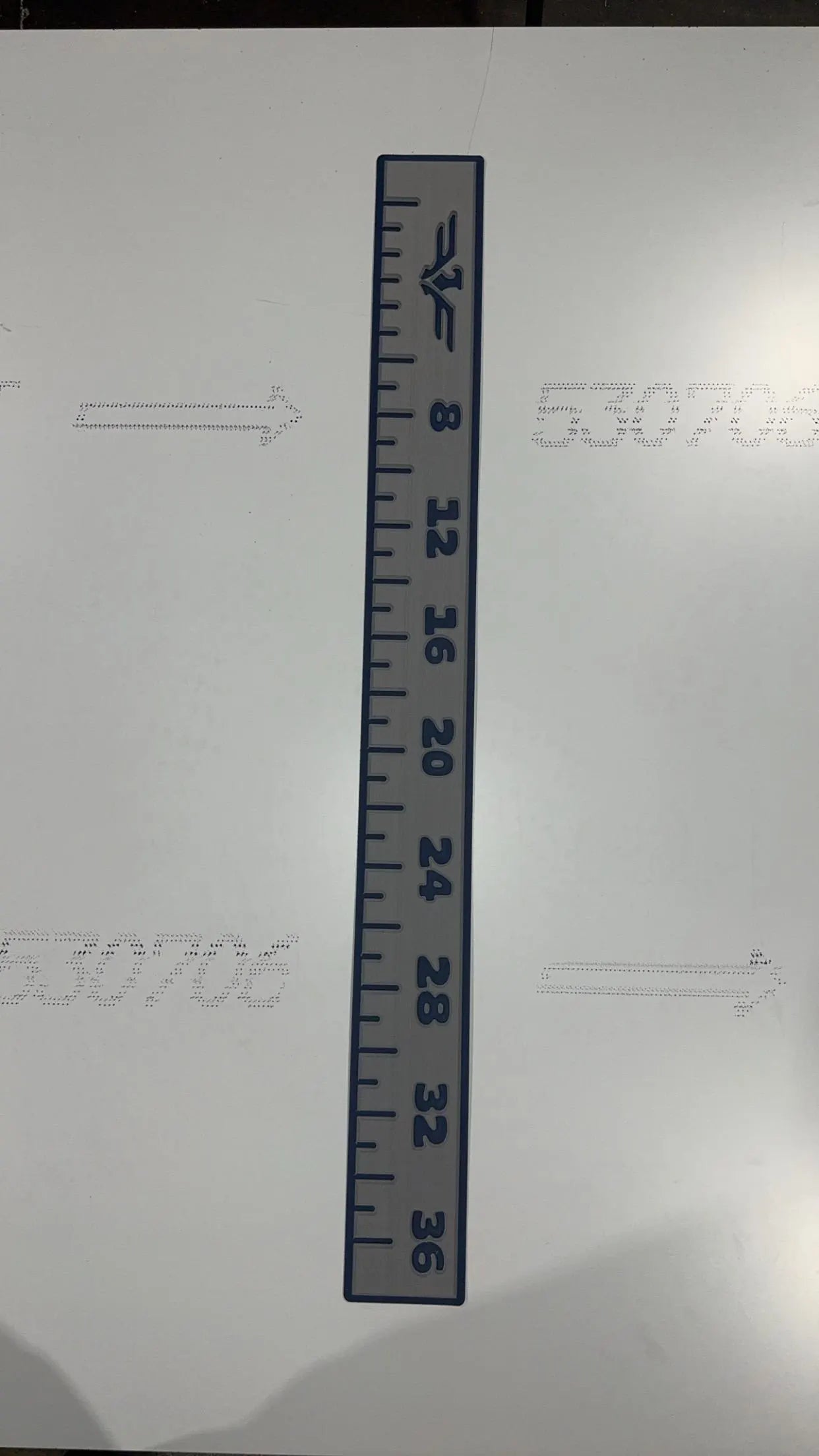 fish measuring tape sticker eva foam gatorstep