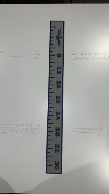 fish measuring tape sticker eva foam gatorstep