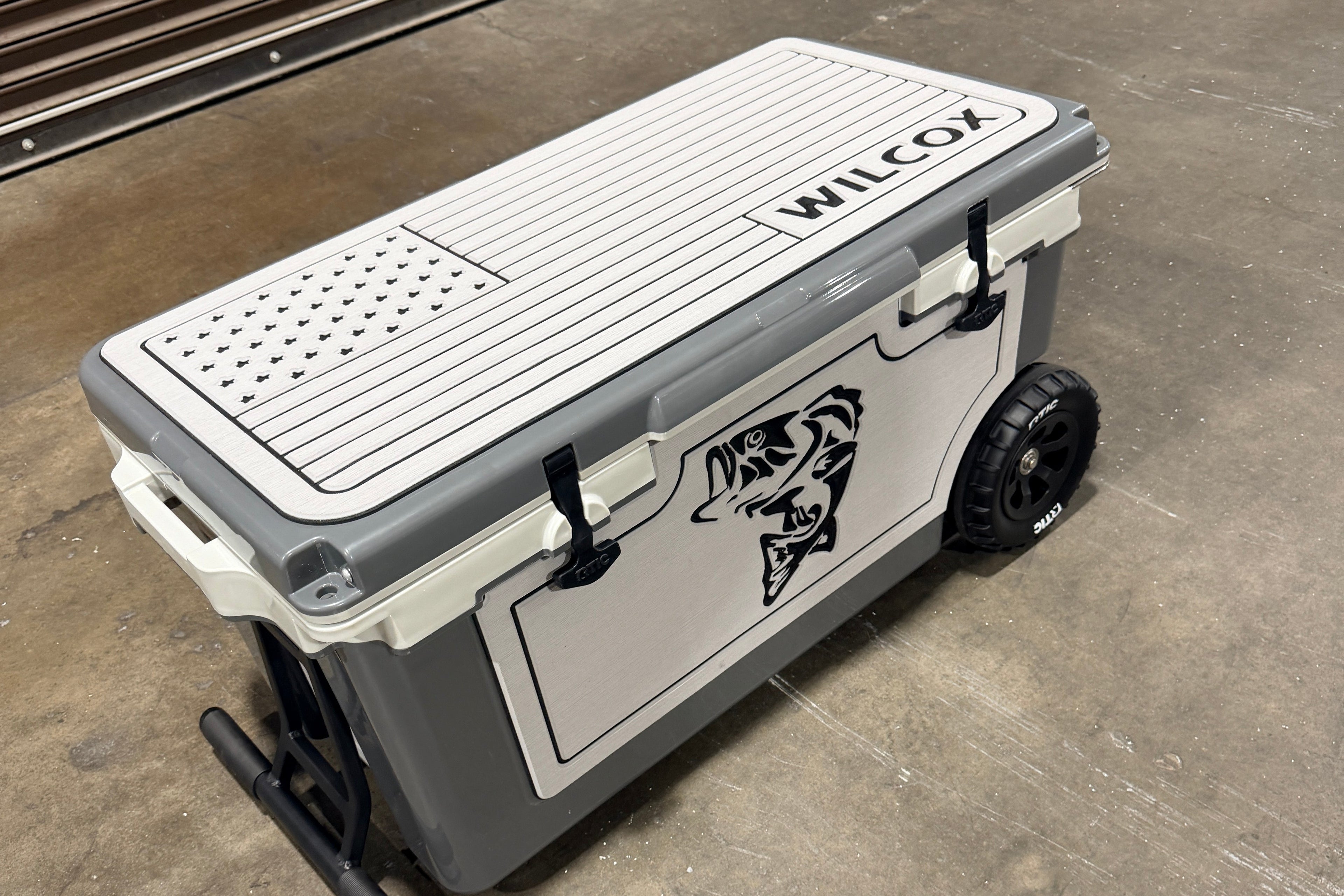bass fish cooler, custom fish